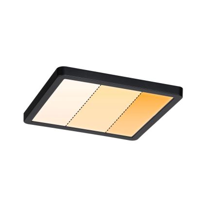 Paulmann 93101 - LED/13W IP44 Badezimmer-Einbauleuchte AREO 230V 2000/3000/4000K 17,5x17,5 cm schwarz