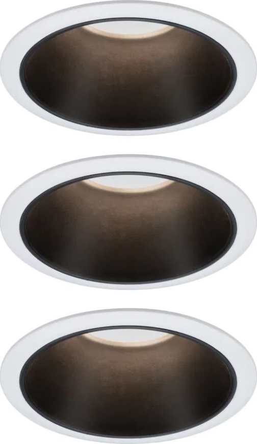 Paulmann 93402 - SET 3xLED/6W IP44 Dimmbare Einbauleuchte für Badezimmer COLE 230V