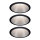 Paulmann 93408 – SET 3xLED/6,5W IP44 Dimmbare Badezimmer-Einbauleuchte COLE 230V