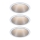 Paulmann 93410 – SET 3xLED/6,5W IP44 Dimmbare Badezimmer-Einbauleuchte COLE 230V