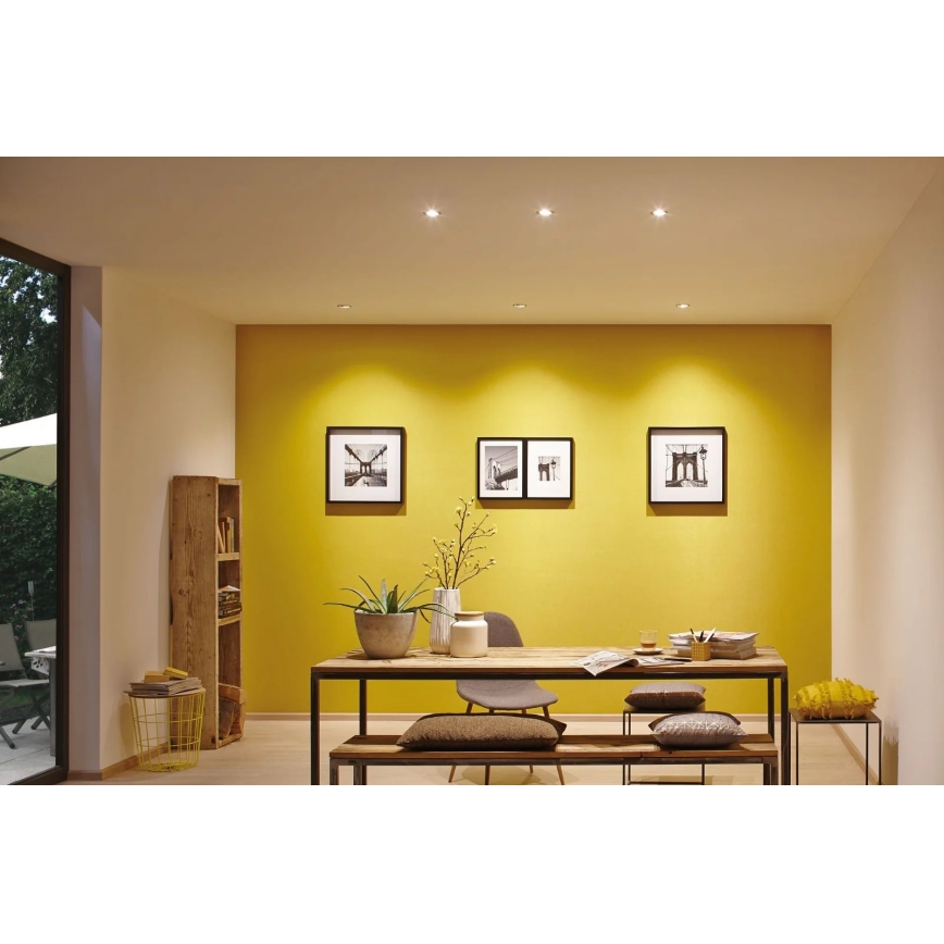 Paulmann 93462 - SET 3xLED/6W IP44 Badezimmer-Einbauleuchte NOVA 230V
