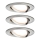 Paulmann 93483 – SET 3xLED/6,5W IP23 Dimmbare Badezimmer-Einbauleuchte NOVA 230V