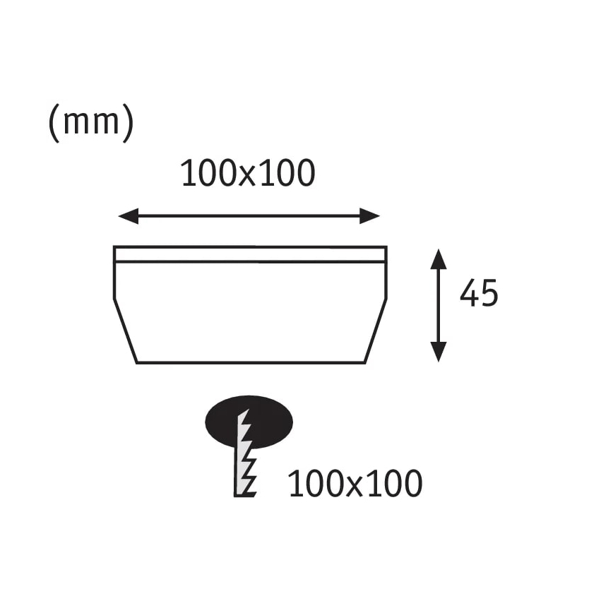 Paulmann 93774 - LED/0,24W IP67 Solar-Einbaustrahler CUBE 1,2V 1200 mAh