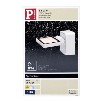 Paulmann 93781 - LED/7,2W IP44 Badezimmer-Wandleuchte SPECIAL LINE 230V IP44