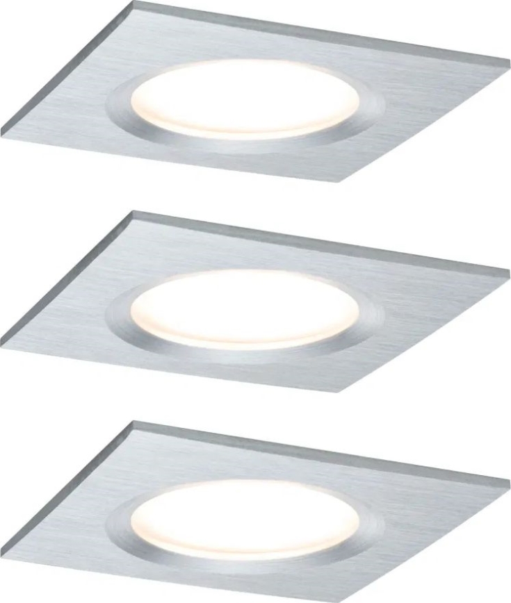 Paulmann 93895 - SET 3xLED/6W IP44 Dimmbare Einbauleuchte für Badezimmer NOVA 230V