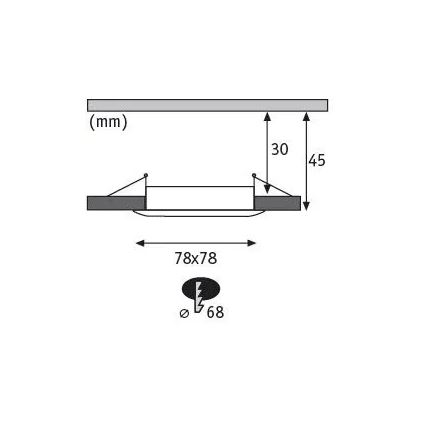 Paulmann 93895 - SET 3xLED/6W IP44 Dimmbare Einbauleuchte für Badezimmer NOVA 230V