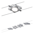 Paulmann 94107 - Set 4xLED/4,3W Komplettes Seilsystem MAC 230V mattchrom