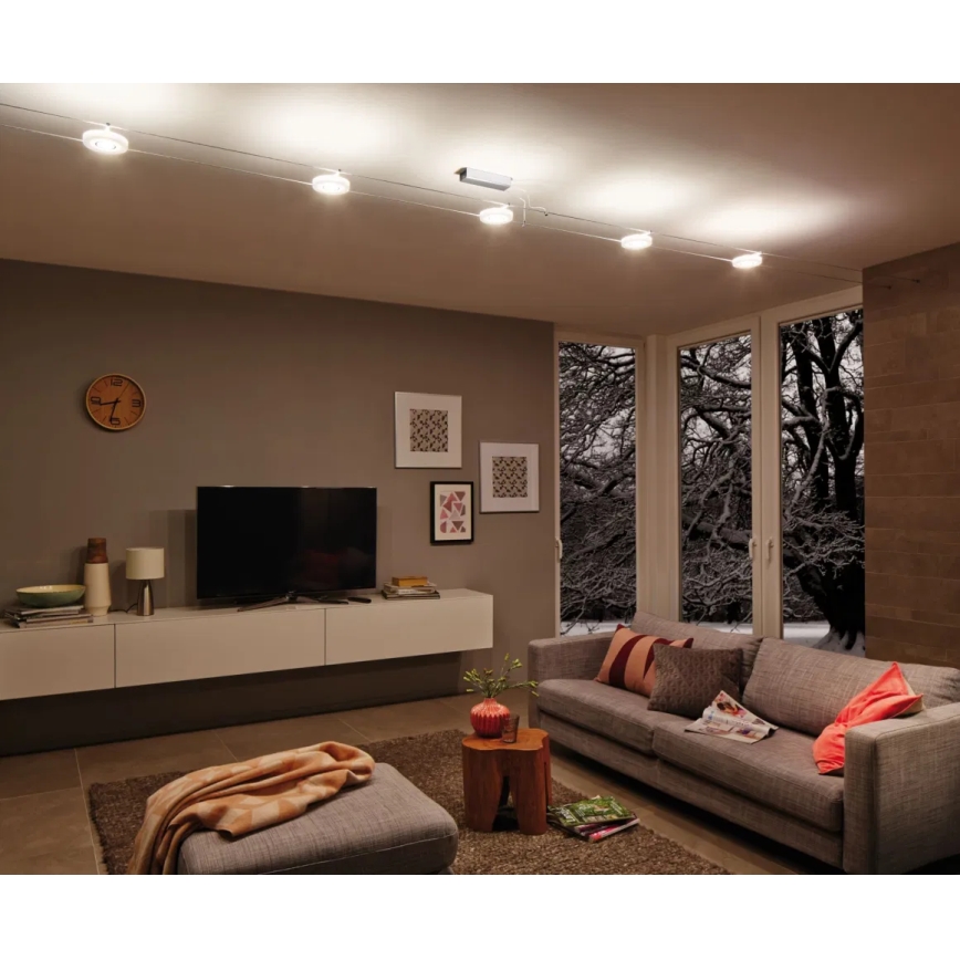 Paulmann 94109 - SET 5x LED/4,3W Einbauleuchte für Seilsystem MAC 230V