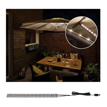 Paulmann 94208 - LED/1,8W Sonnenschirmbeleuchtung PARASOL 5V/USB 1,6m