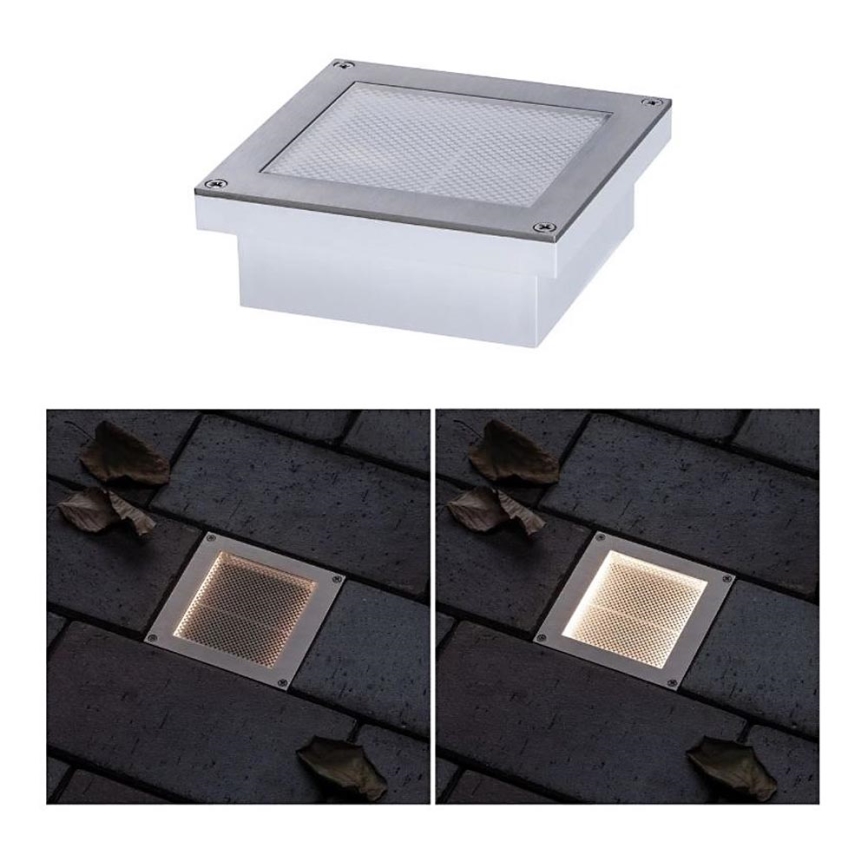 Paulmann 94238 - LED/0,7W IP67 Solarleuchte für Einfahrten mit Sensor ARON 3,7V 650 mAh