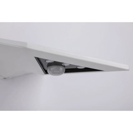 Paulmann 94244 - LED/1,2W IP44 Solar-Wandleuchte mit Sensor YOKO 3,7V 1800 mAh weiß