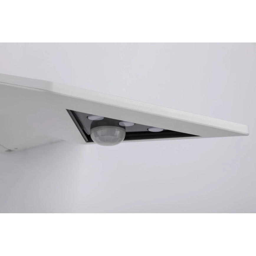 Paulmann 94244 - LED/1,2W IP44 Solar-Wandleuchte mit Sensor YOKO 3,7V 1800 mAh weiß