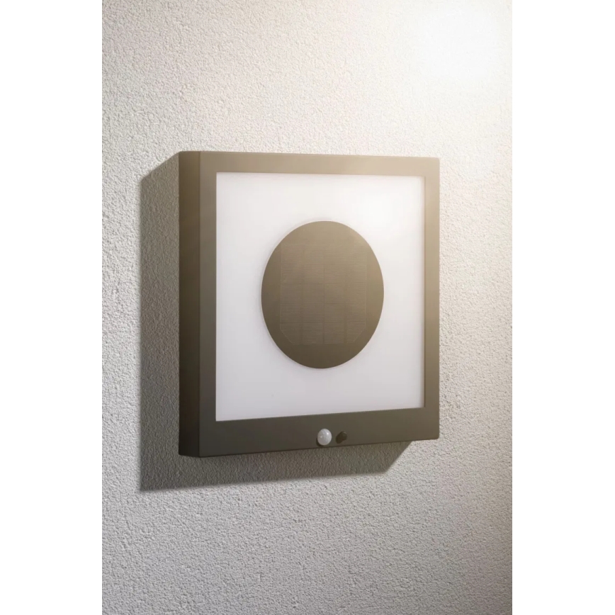 Paulmann 94263 - LED/1,2W IP44 Solar-Wandleuchte mit Sensor TAIJA 3,7V 1800 mAh