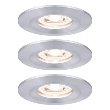 Paulmann 94305 - SET 3xLED/4W IP44 Badezimmer-Einbauleuchte NOVA 230V