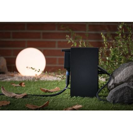 Paulmann 94313 - Outdoor-Steckdosensäule RIO 4Z SCHUKO 230V IP44