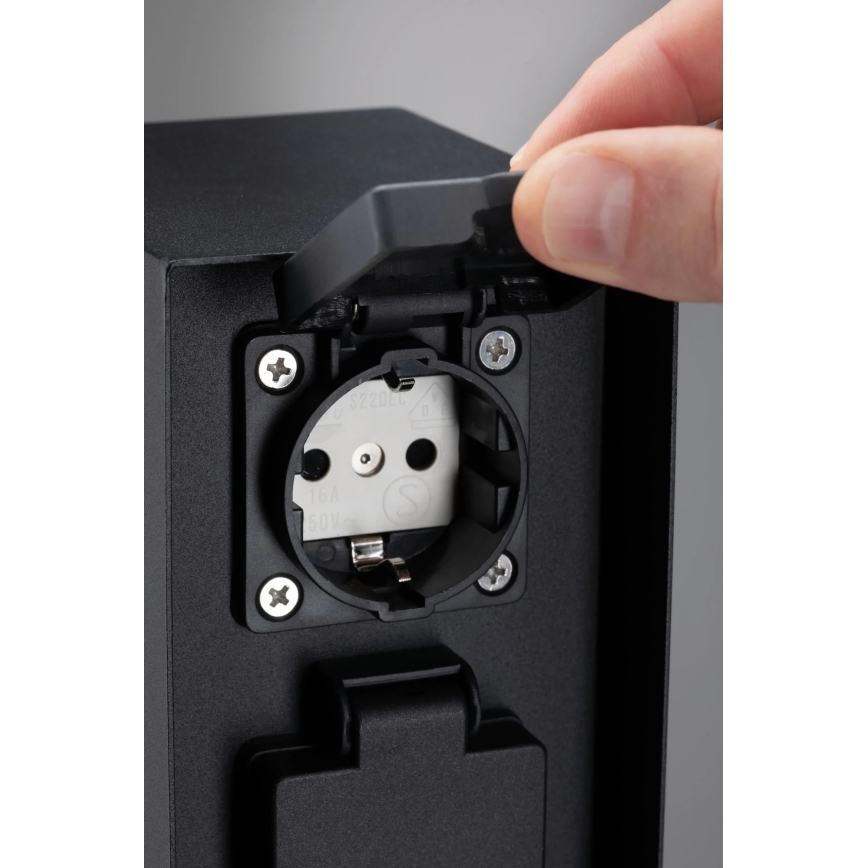 Paulmann 94313 - Outdoor-Steckdosensäule RIO 4Z SCHUKO 230V IP44