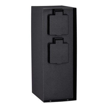 Paulmann 94314 - Outdoor-Steckdosensäule mit Timer 2Z SCHUKO