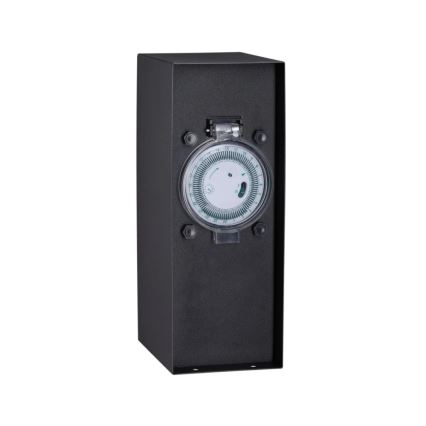 Paulmann 94314 - Outdoor-Steckdosensäule mit Timer 2Z SCHUKO
