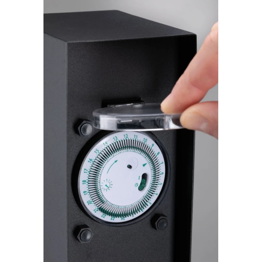 Paulmann 94314 - Outdoor-Steckdosensäule mit Timer 2Z SCHUKO
