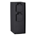 Paulmann 94315 - Outdoor-Steckdosensäule mit Dämmerungssensor RIO 3Z SCHUKO 230V IP44