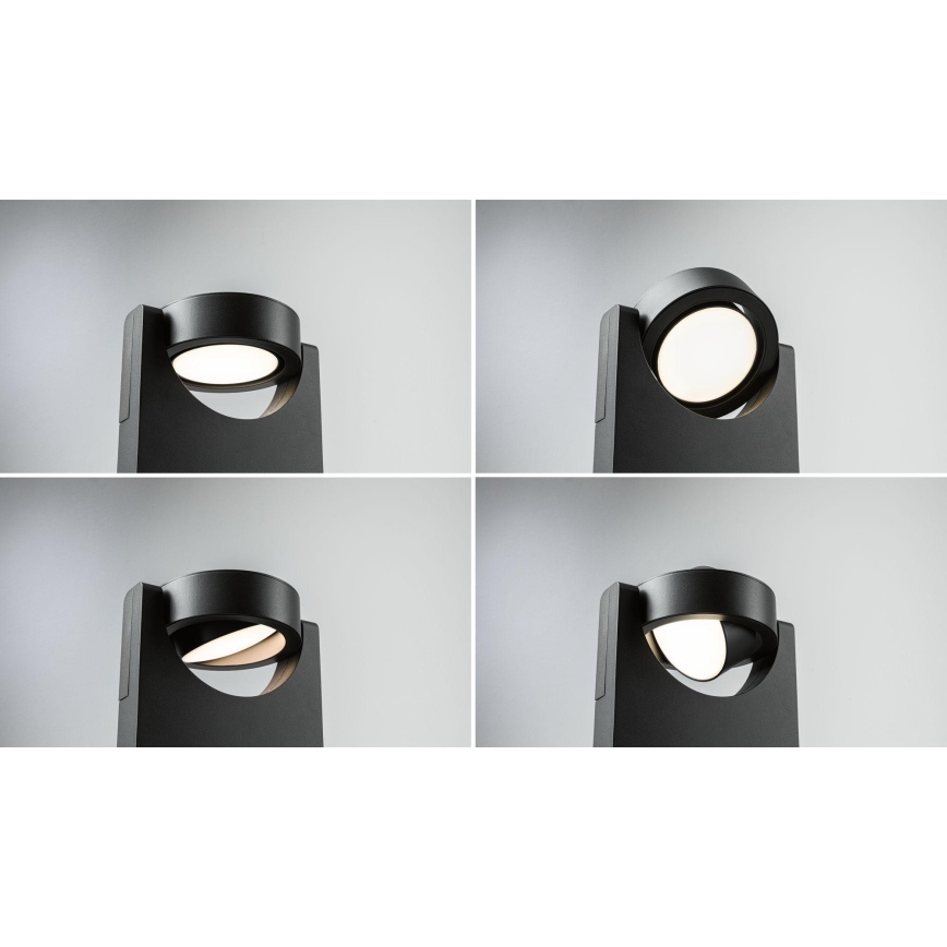 Paulmann 94406 - LED/8W IP44 Outdoor-Wandleuchte SWIVEA 230V
