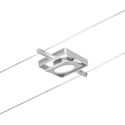 Paulmann 94420 - SET 5xLED/4,5W Komplettes Seilsystem MAC 230V mattchrom