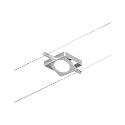 Paulmann 94420 - SET 5xLED/4,5W Komplettes Seilsystem MAC 230V mattchrom