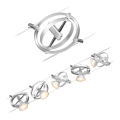 Paulmann 94436 - 5er-Set GU5.3/10W Komplettes CARDAN-Seilsystem 230 V mattchrom