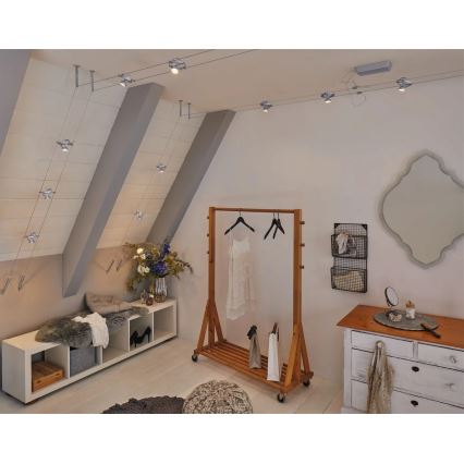 Paulmann 94437 - 1xGU5,3/10W Einbauleuchte für das Seilsystem CARDAN 12V mattchrom