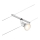 Paulmann 94443 - 1xGU5,3/10W Spotleuchte für das Seilsystem SALT 12V mattchrom