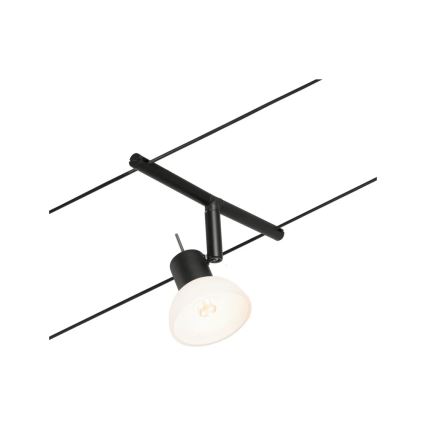 Paulmann 94450 - SET 5xGU5,3/10W Komplettes Seilsystem SHEELA 230V schwarz
