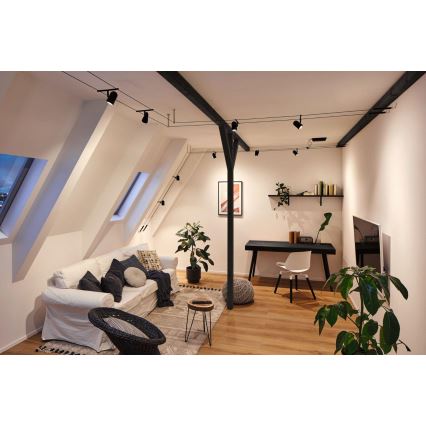 Paulmann 94469 - Set 5xGU5,3/10W Komplettes Seilsystem CUP 230V schwarz