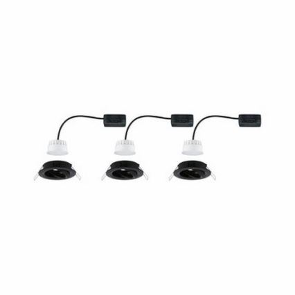 Paulmann 94471 - SET 3xLED/6W IP23 Badezimmer-Einbauleuchte NOVA 230V