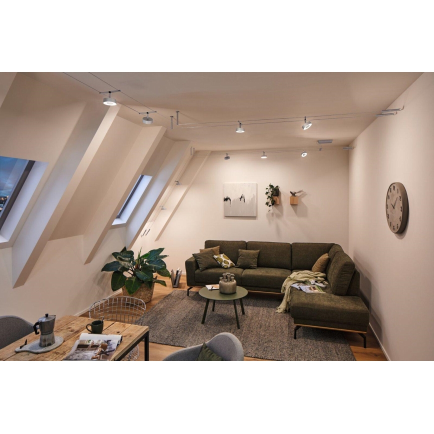 Paulmann 94475 - SET 5xLED/5W Einbauleuchte für Seilsystem CIRCLE 230V mattchrom