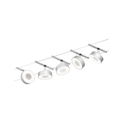 Paulmann 94475 - SET 5xLED/5W Einbauleuchte für Seilsystem CIRCLE 230V mattchrom