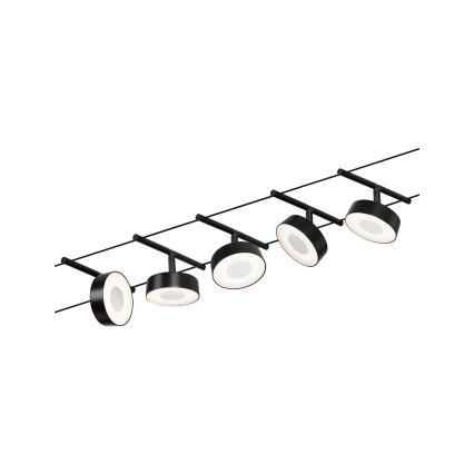 Paulmann 94479 - SET 5xLED/5W Strahler für Schienensystem CIRCLE 230V schwarz