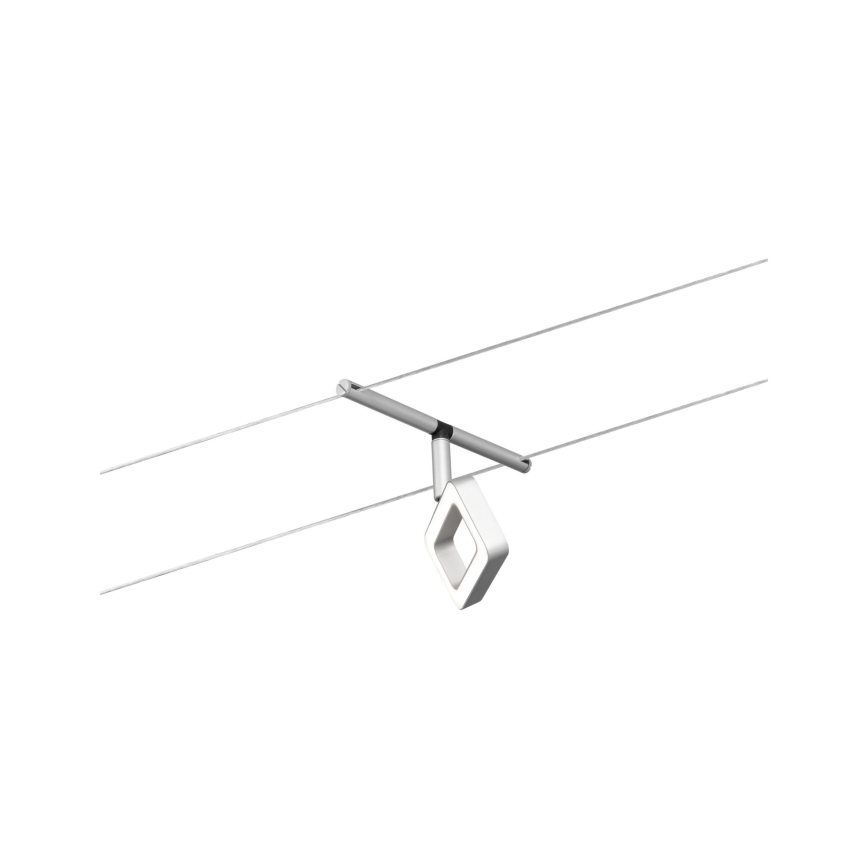 Paulmann 94481 - SET 5xLED/4,8W Komplettes Seilsystem FRAME 230V mattchrom