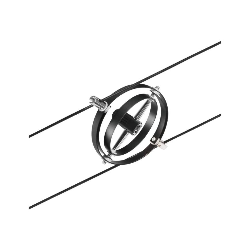 Paulmann 94494 - SET 8xGU5,3/7,5W Einbauleuchte für das Seilsystem CARDAN 230V schwarz