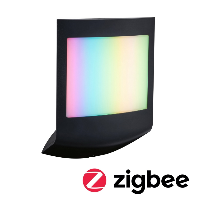 Paulmann 94513 - RGBW LED/8,2W IP44 dimmbare Außenwandleuchte mit Bewegungs- und Dämmerungssensor PADEA 230V anthrazit