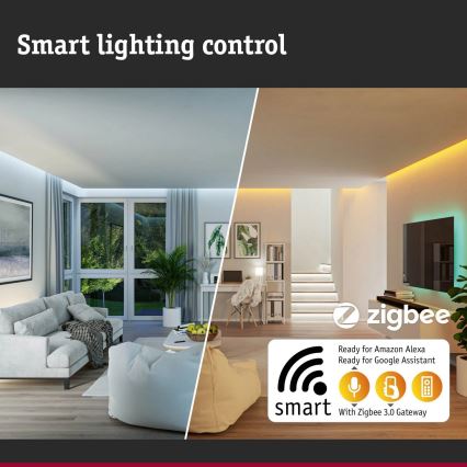 Paulmann 94513 - RGBW LED/8,2W IP44 Dimmbare Hausnummernleuchte mit Bewegungs- und Dämmerungssensor PADEA 230V Anthrazit