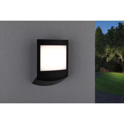 Paulmann 94513 - RGBW LED/8,2W IP44 dimmbare Hausnummernleuchte mit Dämmerungssensor PADEA 230V anthrazit