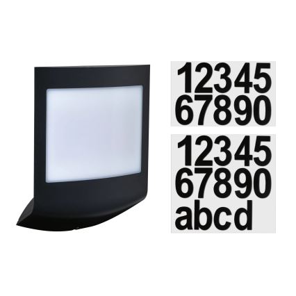 Paulmann 94513 - RGBW LED/8,2W IP44 dimmbare Hausnummernleuchte mit Dämmerungssensor PADEA 230V anthrazit