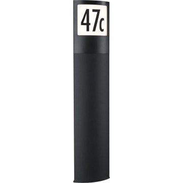 Paulmann 94514 - LED/8,5W IP44 Dimmbares Hausnummernschild mit Bewegungs- und Dämmerungssensor PADEA 230V anthrazit