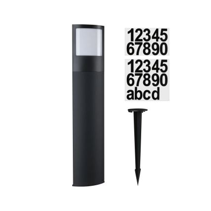 Paulmann 94515 - LED/8,5W IP44 dimmbares Hausnummernschild mit Bewegungs- und Dämmerungssensor PADEA 230V anthrazit