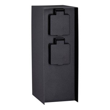 Paulmann 94657 - Outdoor-Steckdosensäule RIO 2Z SCHUKO 230V IP44
