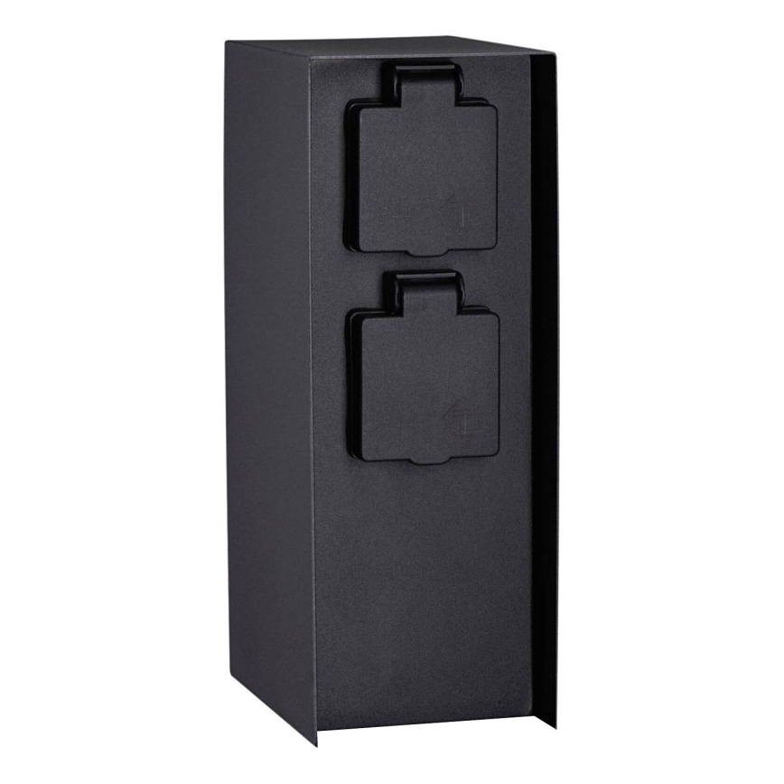Paulmann 94657 - Outdoor-Steckdosensäule RIO 2Z SCHUKO 230V IP44