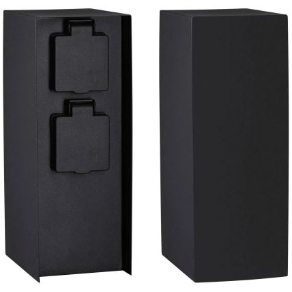 Paulmann 94657 - Outdoor-Steckdosensäule RIO 2Z SCHUKO 230V IP44