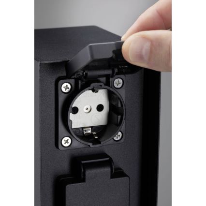 Paulmann 94657 - Outdoor-Steckdosensäule RIO 2Z SCHUKO 230V IP44