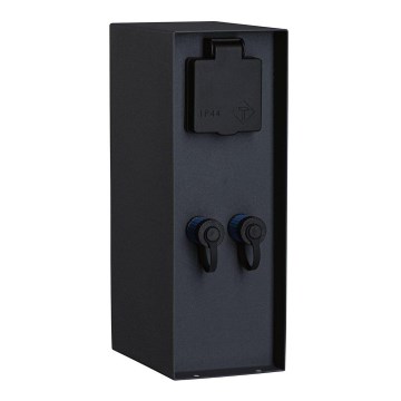Paulmann 94700 - Outdoor-Steckdosensäule RIO 2Z SCHUKO 230V IP44