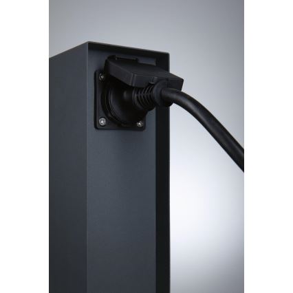 Paulmann 94700 - Outdoor-Steckdosensäule RIO 2Z SCHUKO 230V IP44